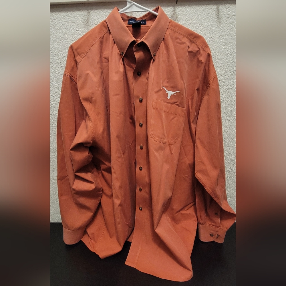 Texas Longhorns Long Sleeve Button Down Shirt XXL 2X